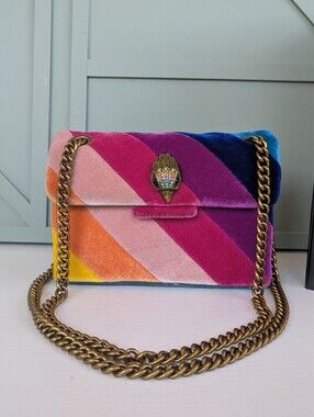 Kurt Geiger London Mini Velvet Kensington Bag. Kurt Geigert